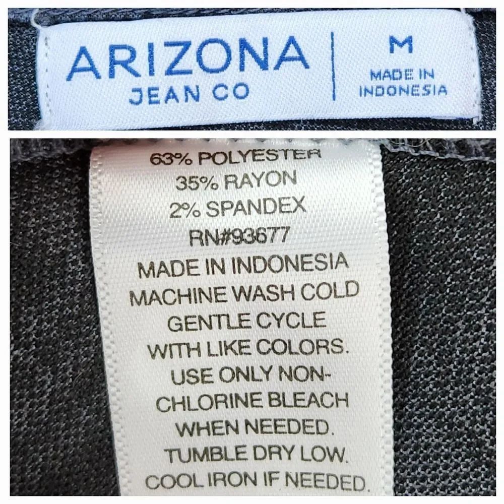 🔹️Arizona Jeans Black & Gray Plaid 90s Cami Dress Medium - Picture 9 of 9